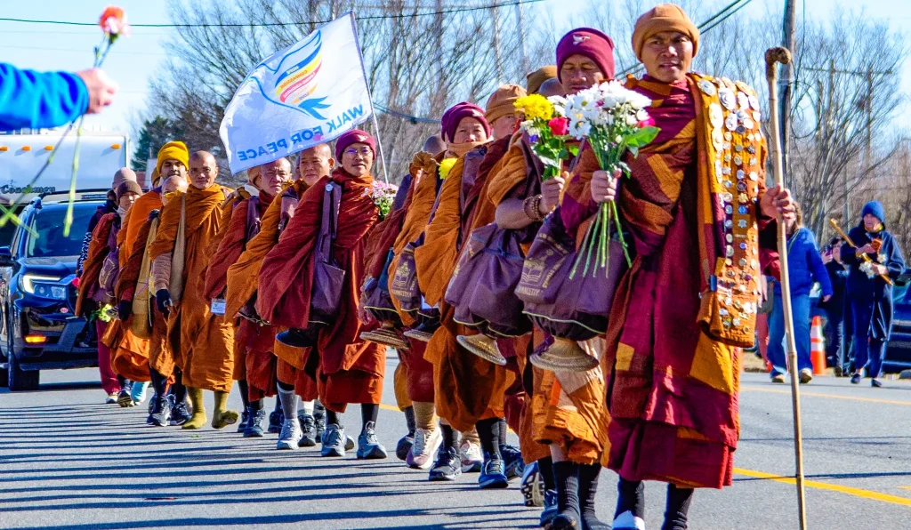 Mindfulness, monks, and managing pain: What a Walk for Peace can teach us